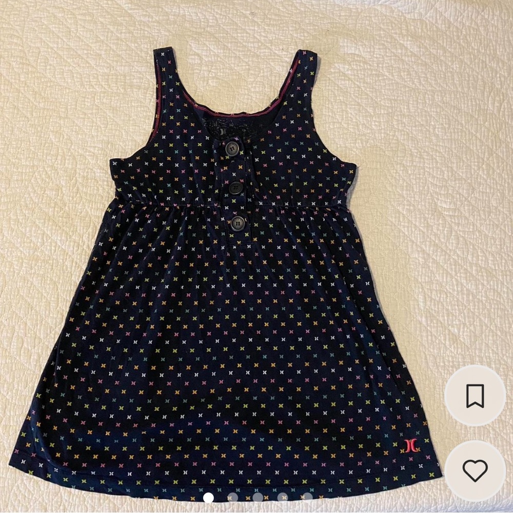 Hurley black babydoll tank button down y2k 2000s pacsun
